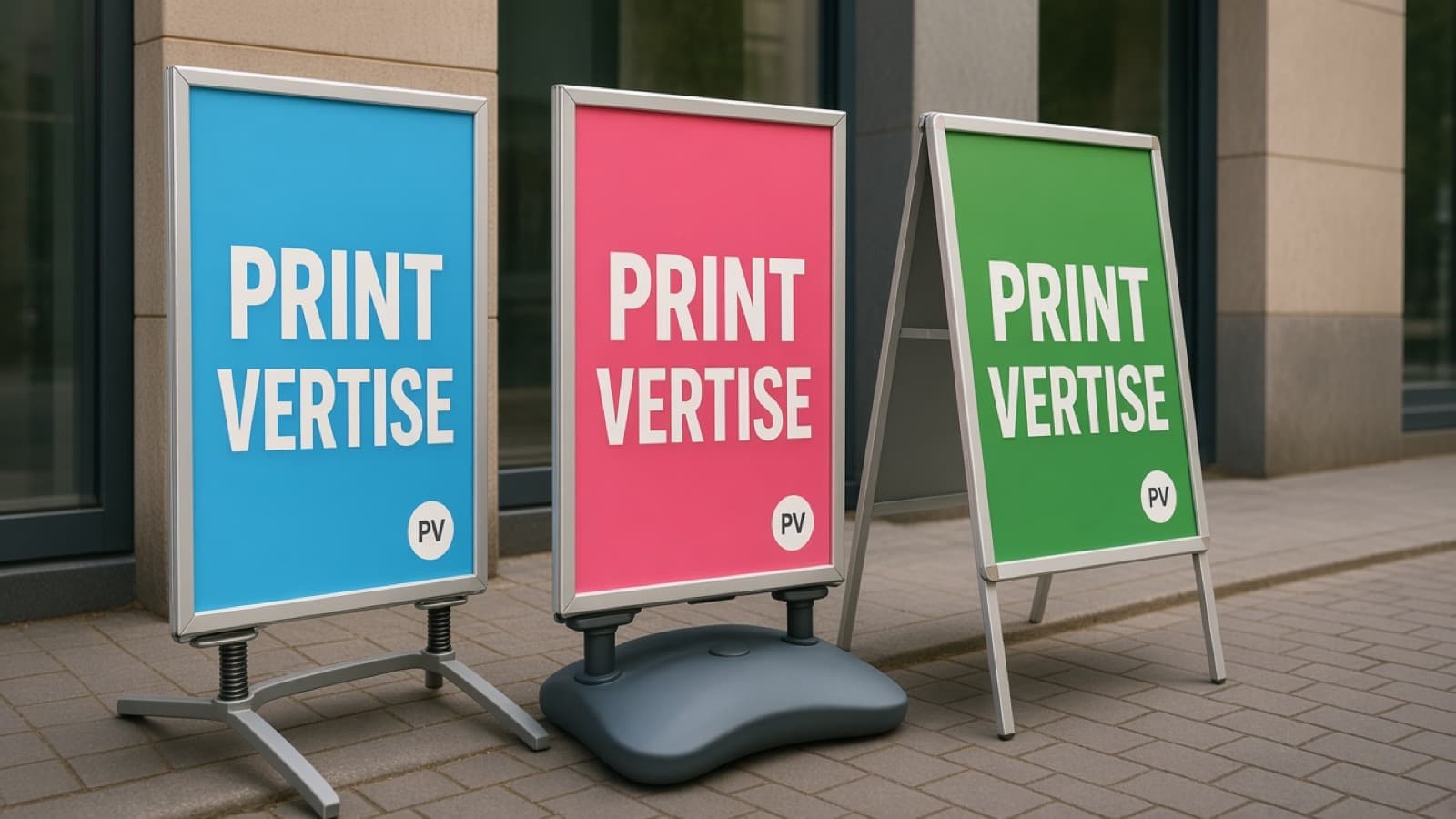 Außenwerbung: Schilder, Banner, Fahnen