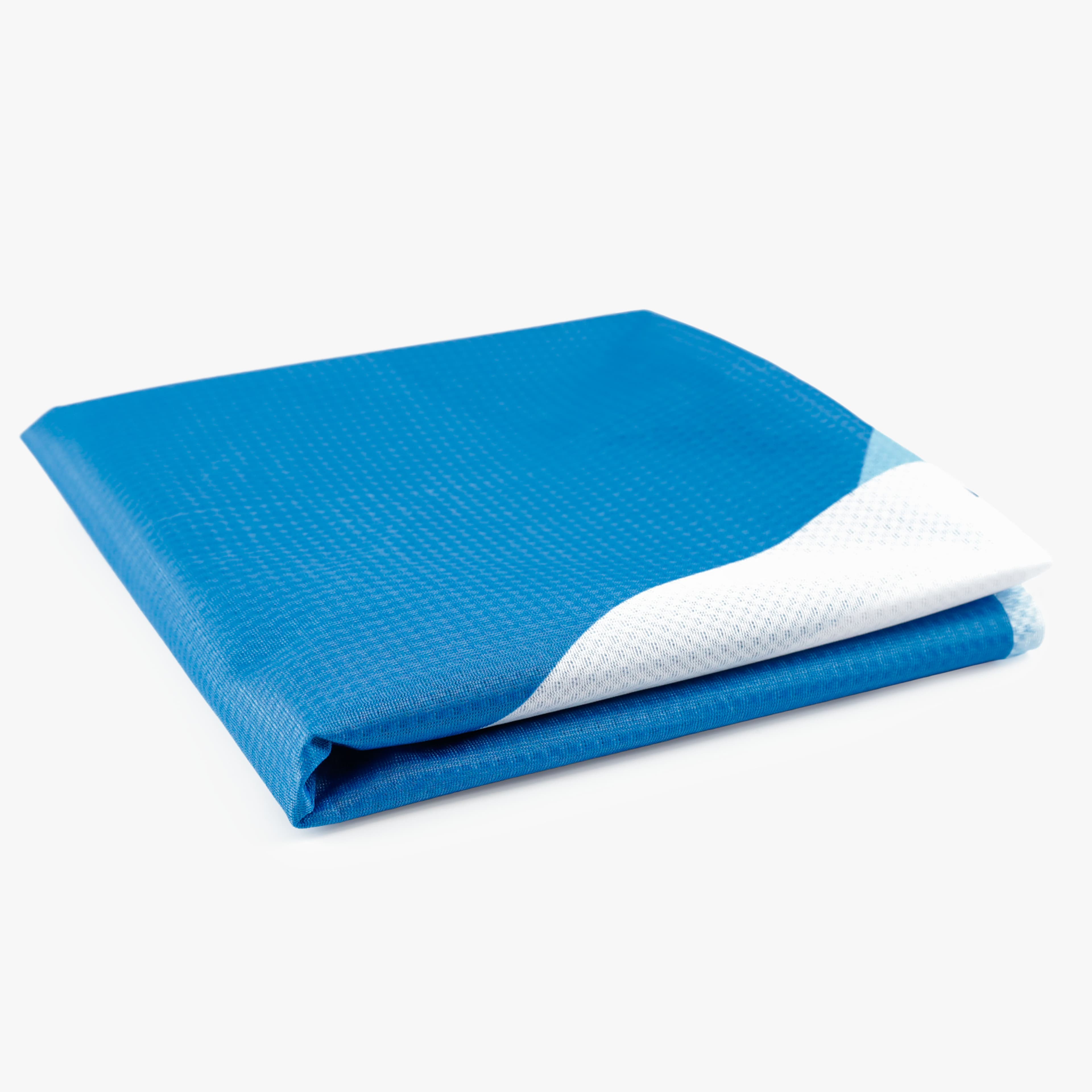 Nahaufnahme des Flag Longlife Polyestergewebes