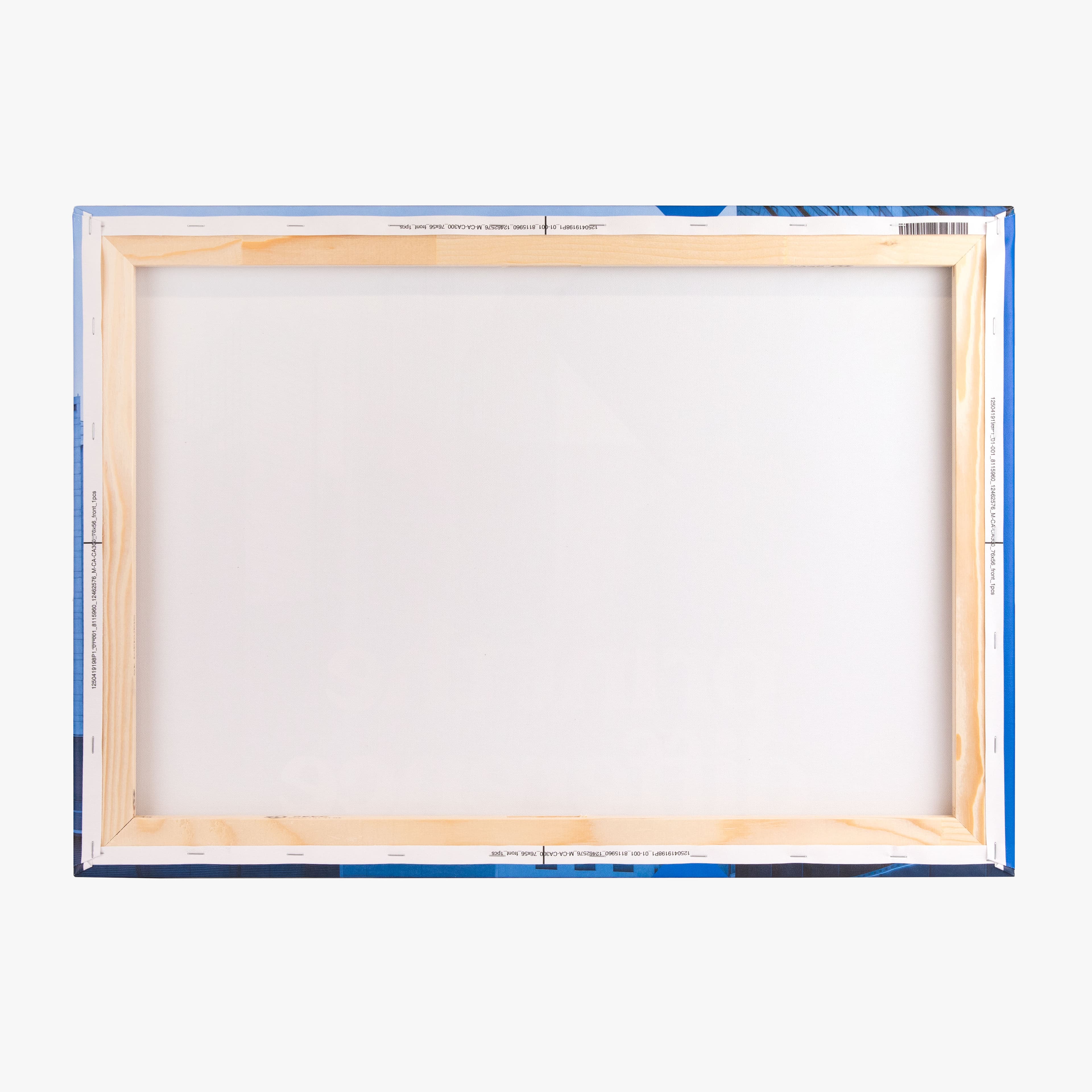 Montierte Leinwand mit Zahnhänger zum Aufhängen