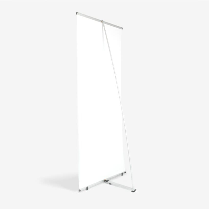 L-Banner Werbebanner mit Aluminiumrahmen und Tragetasche