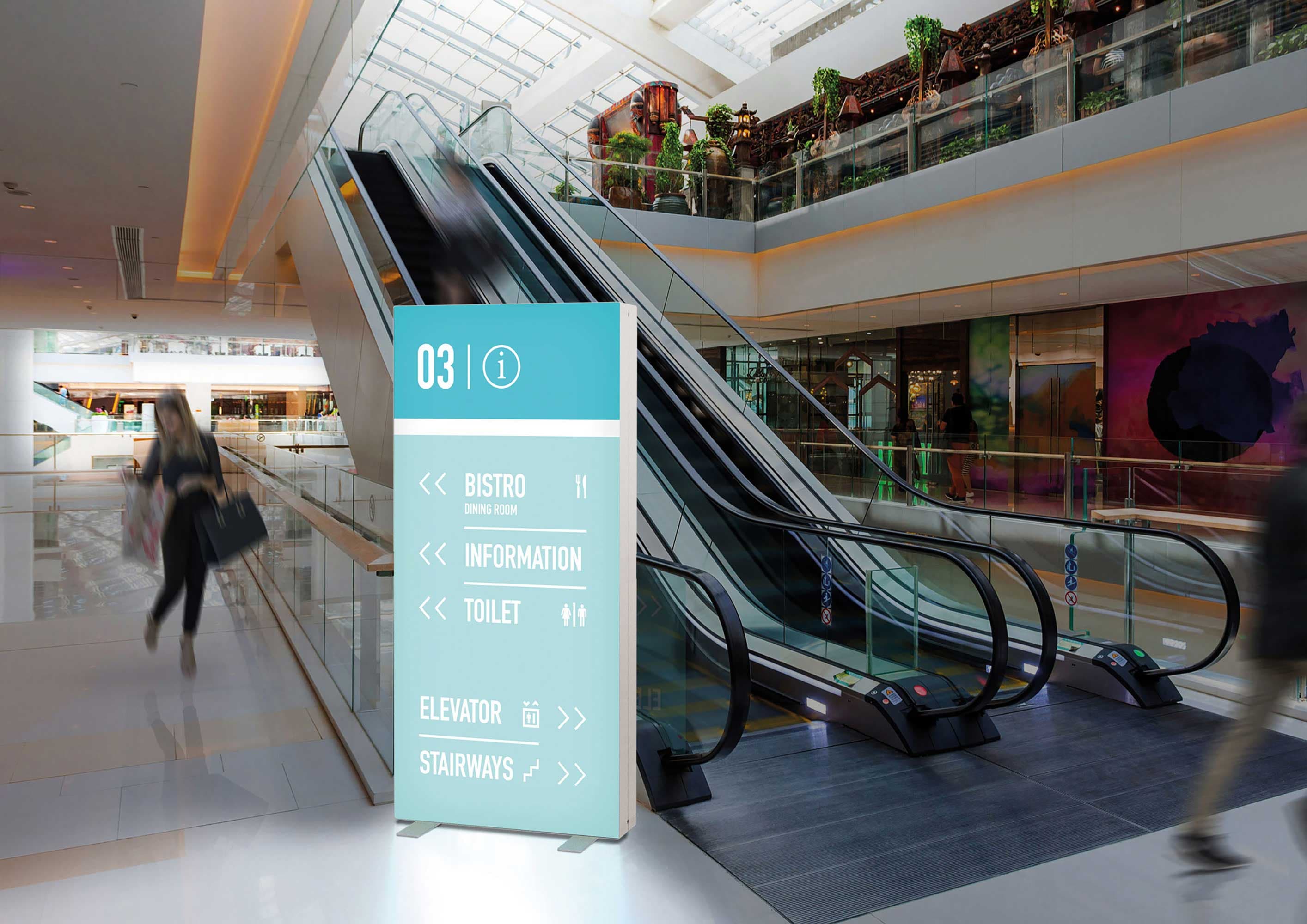 Pixlip Go Rahmen als leichtes Messe-Display mit LED-Beleuchtung