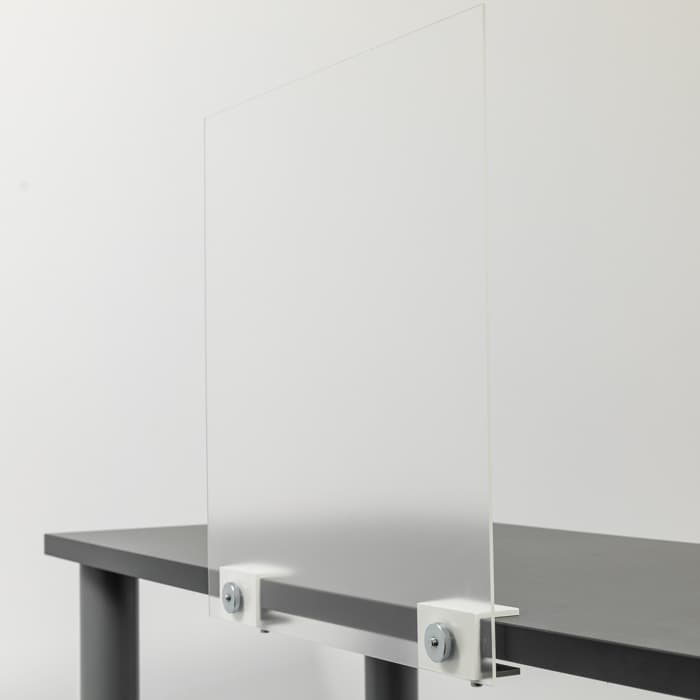 Detailaufnahme der Druckspindel einer Schreibtischklemme