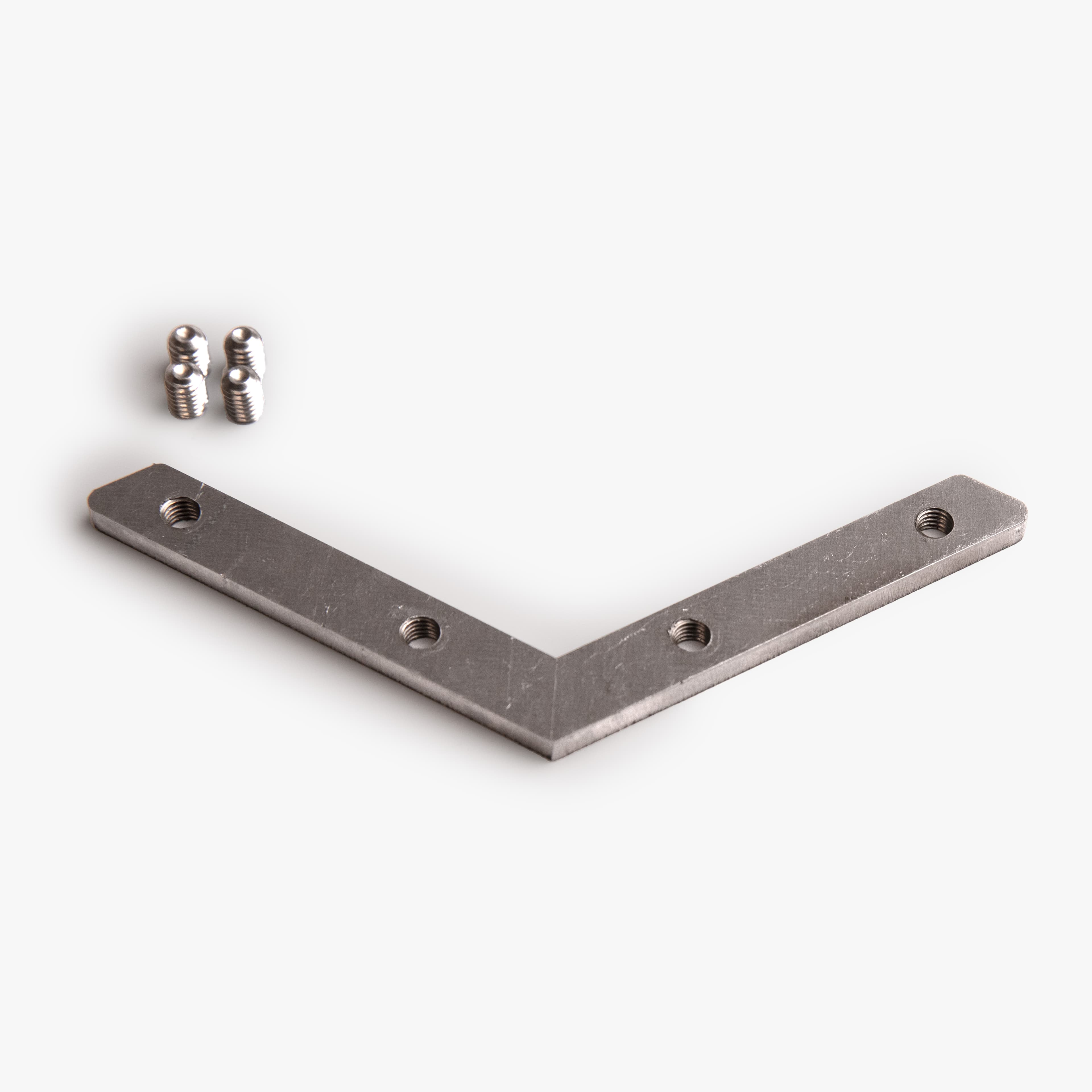 Satz aus vier Locksets mit Schrauben