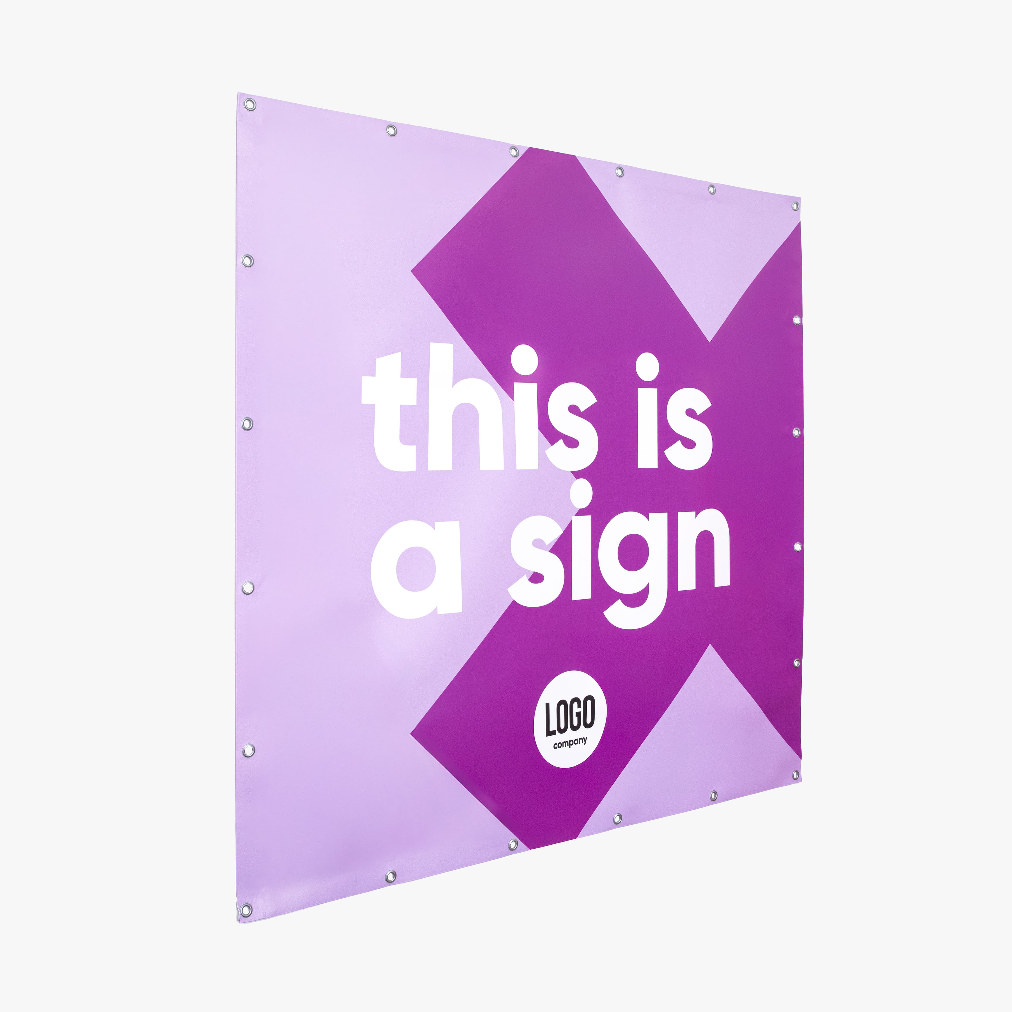 Werbebanner im Festformat mit Werbegrafik