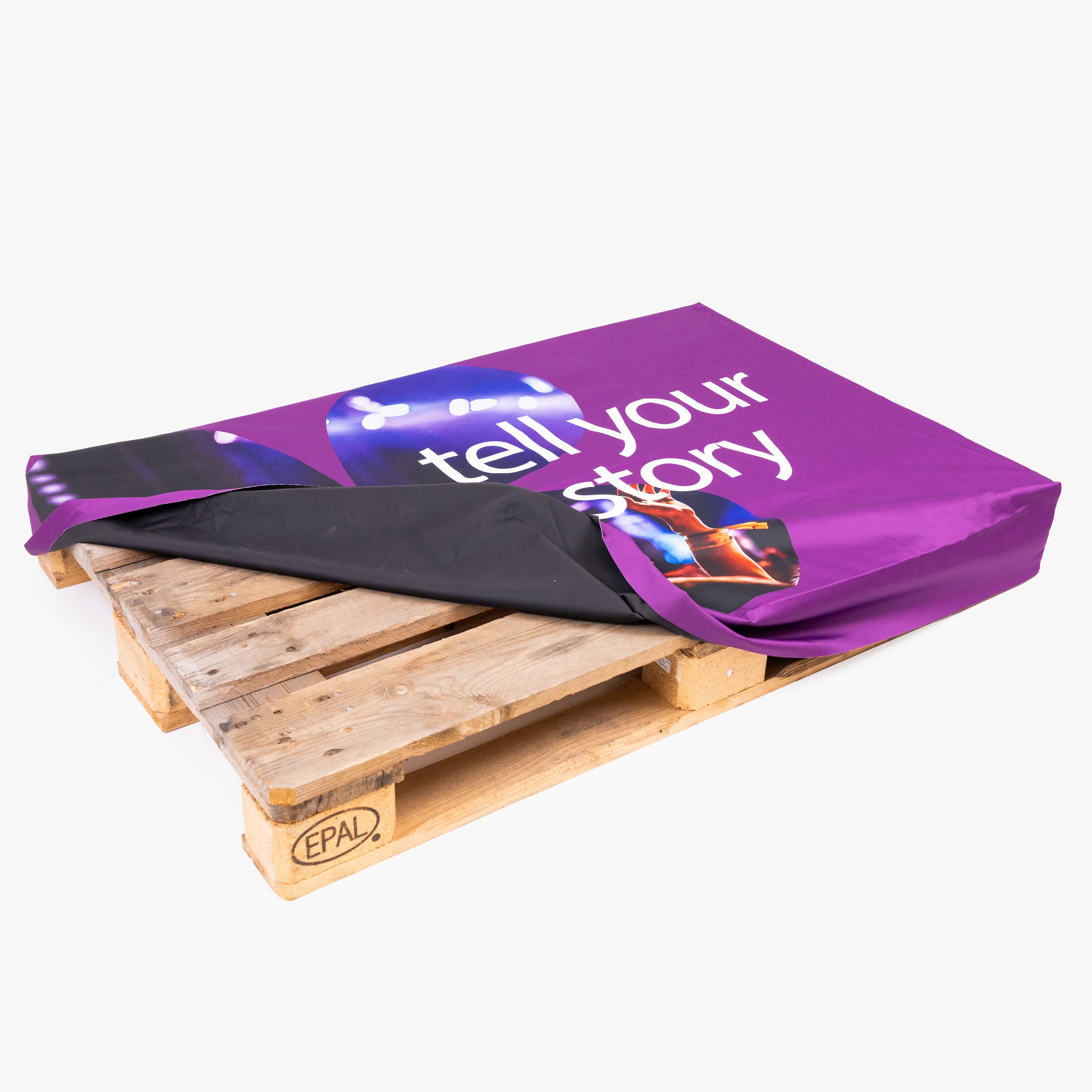 Farbauswahl der Garnnähte bei Pallettenabdeckung