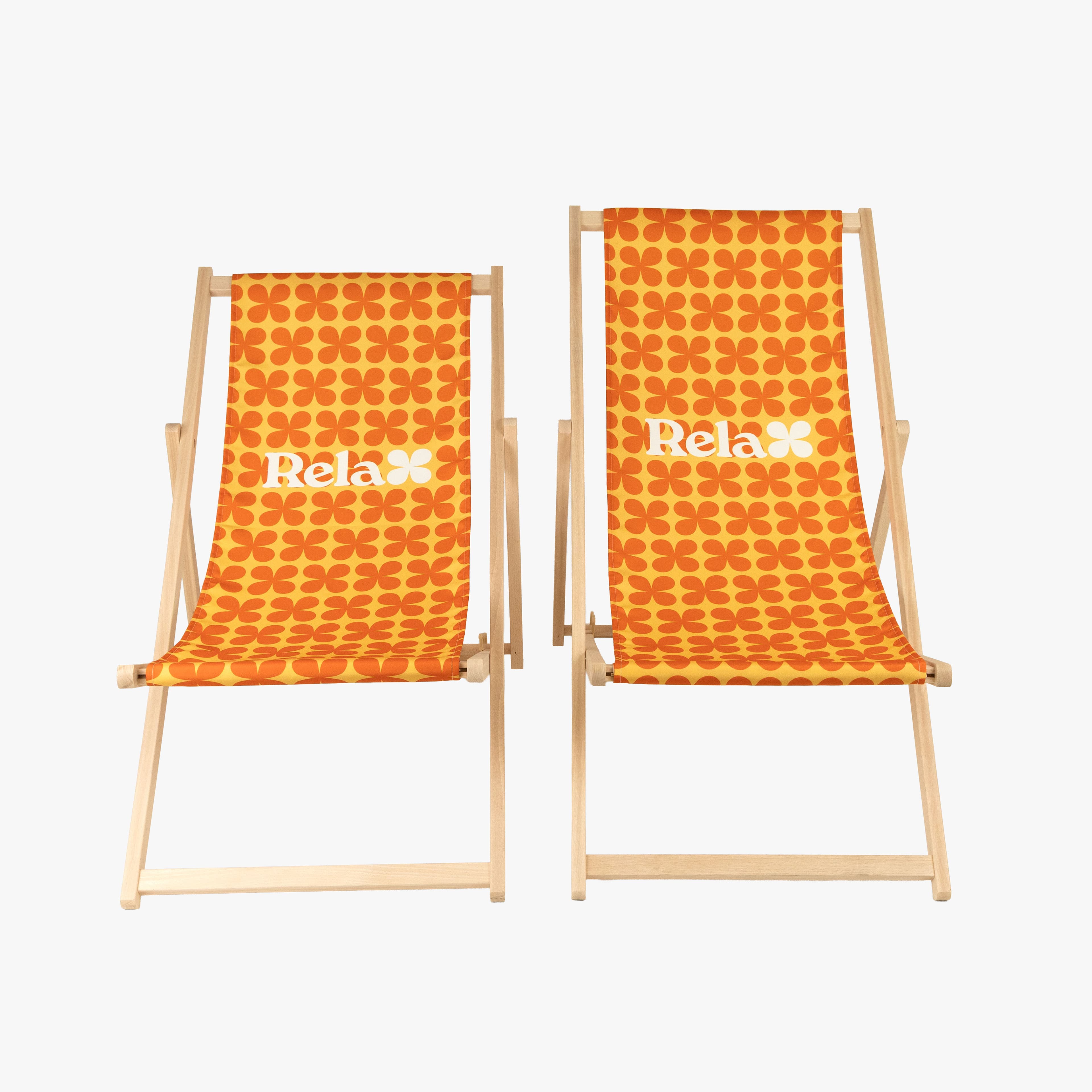 Outdoor-Liegestuhl mit bedruckbarem Polyesterstoff