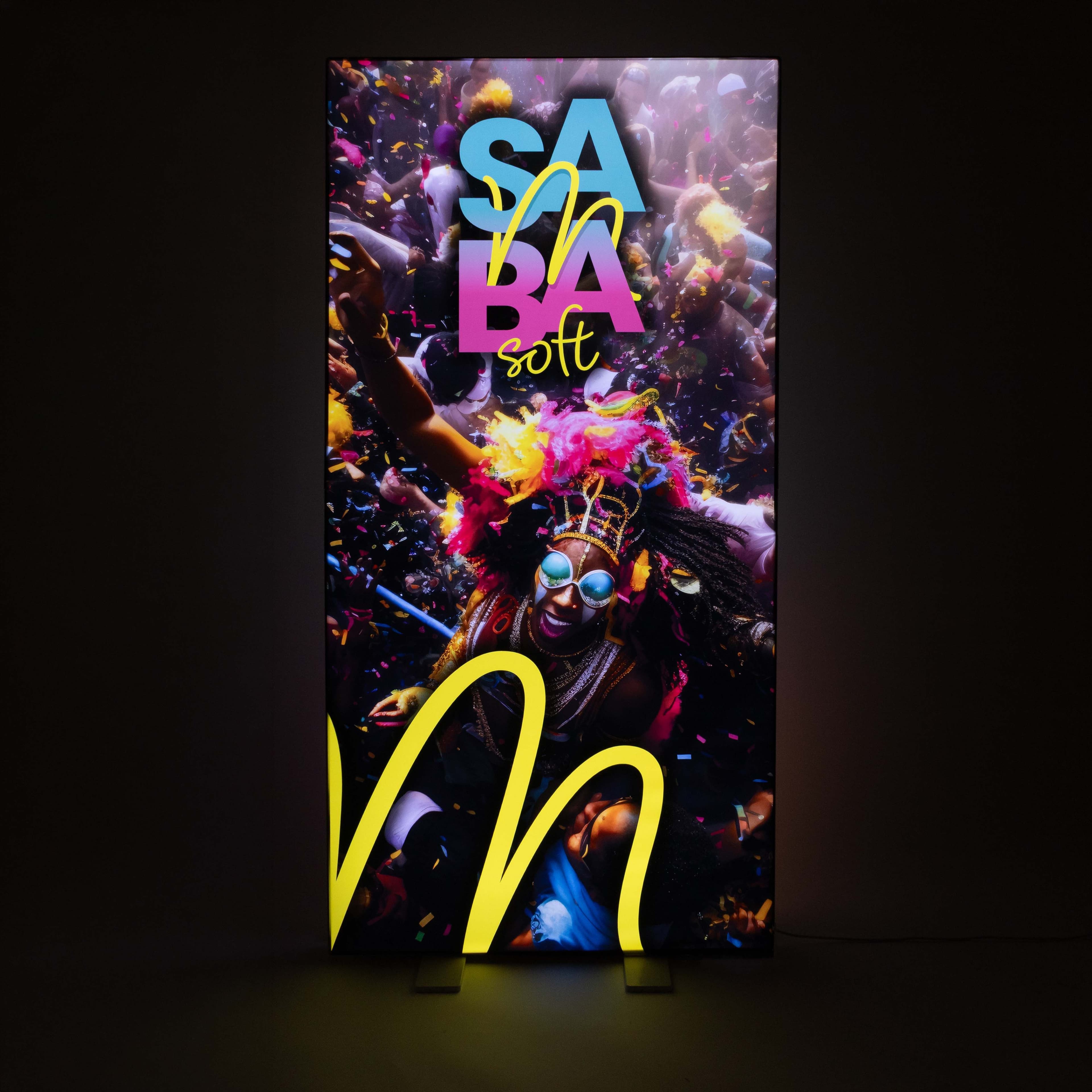 Detailaufnahme von Samba Soft Materialstruktur