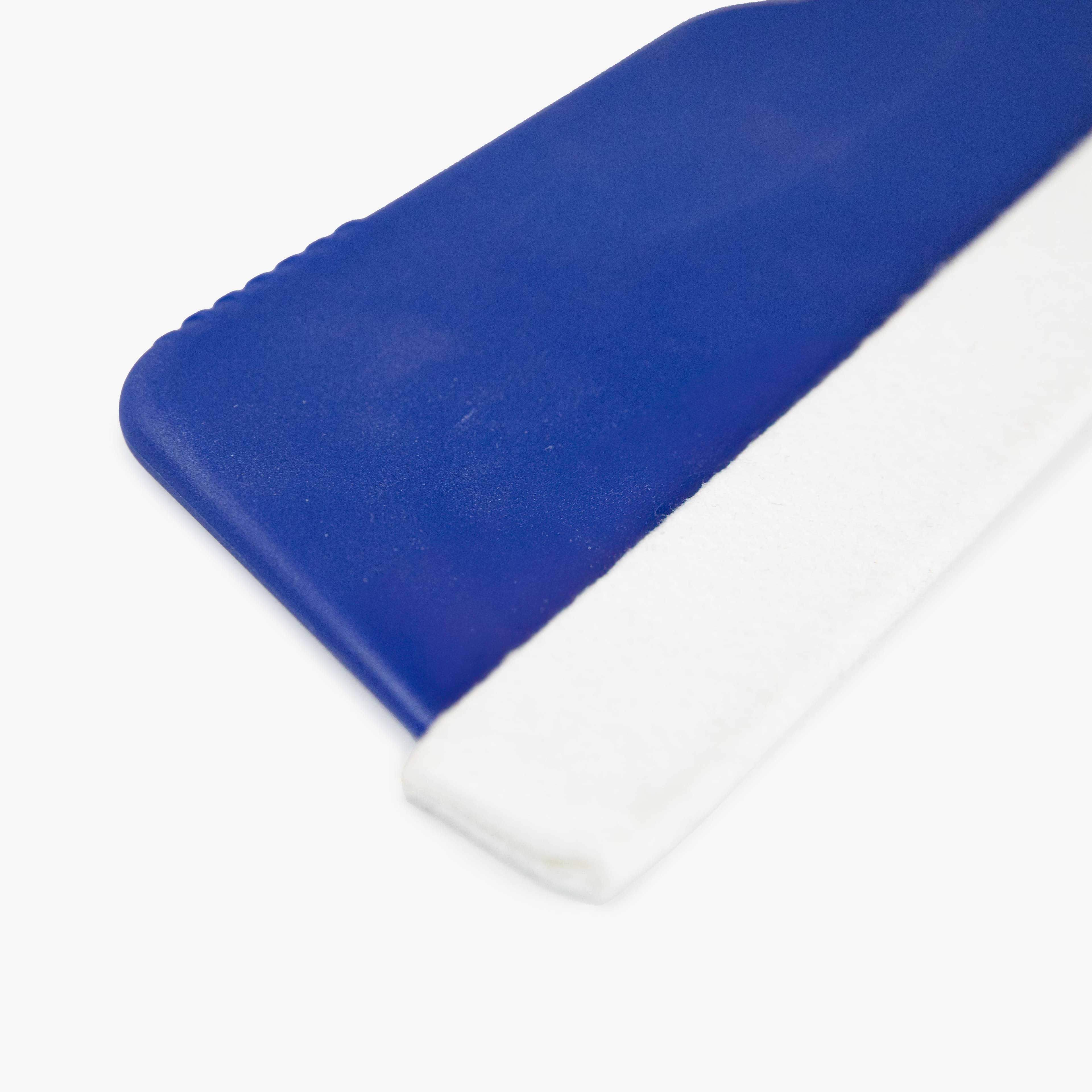 Rakel mit Softgrip-Griff und Edelstahlklinge mit Filz