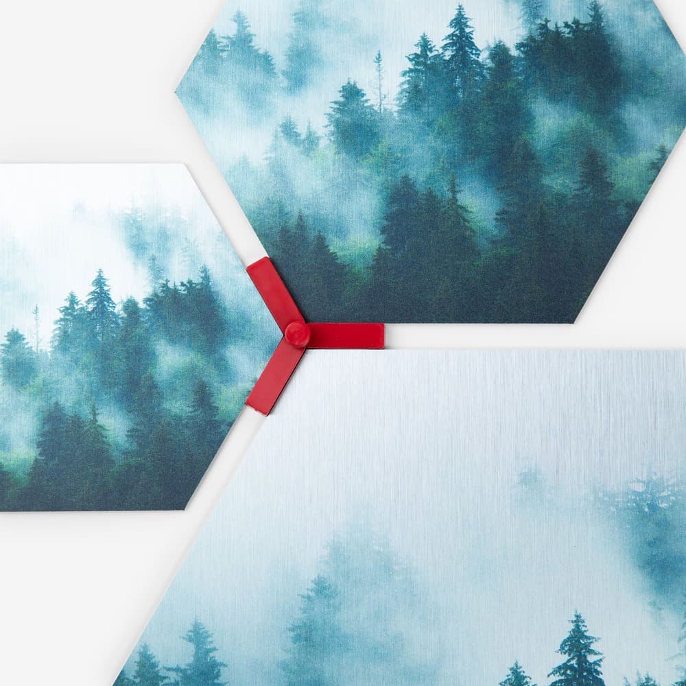 Montage von Hexagonen mit Abstandhaltern