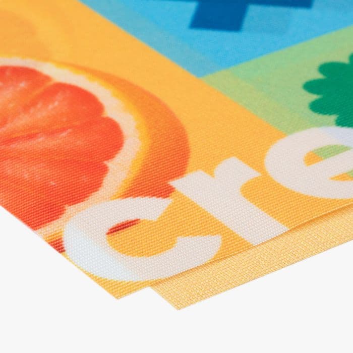 Flag CiCLO® Werbefahne transparent mit sichtbarem Druck