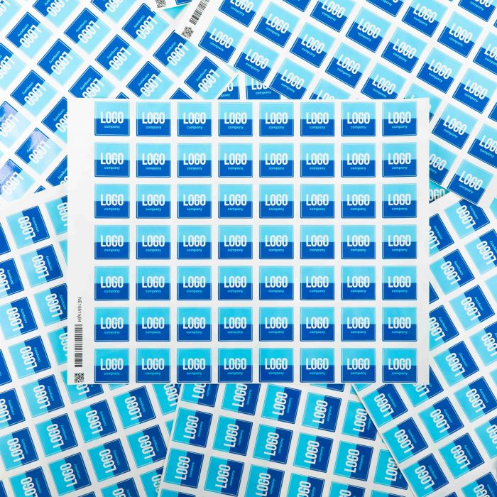 Aufkleberbogen - festes Format 