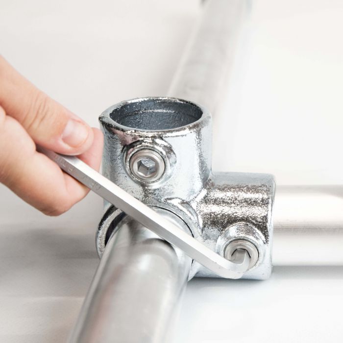 Eckverbinder 90° für 3x Ø 42 mm Rohr