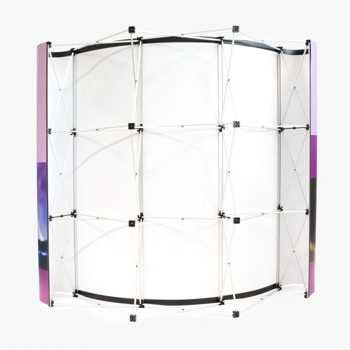 Gebogene Pop-Up Wand